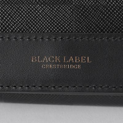 エンボスチェック3つ折りウォレット（51220523＿＿） | BLACK