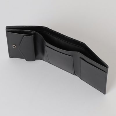 カラーランエンボスクレストブリッジチェック3つ折りウォレット