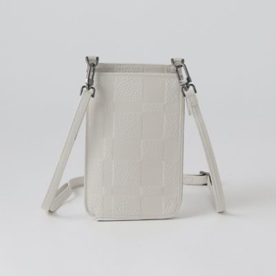カラーランエンボスクレストブリッジチェックスマホショルダー（５１２３０４２５＿＿）