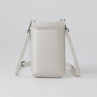 カラーランエンボスクレストブリッジチェックスマホショルダー（５１２３０４２５＿＿）
