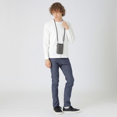 カラーランエンボスクレストブリッジチェックスマホショルダー（５１２３０４２５＿＿）