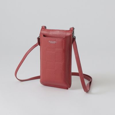 カラーランエンボスクレストブリッジチェックスマホショルダー（５１２３０４２５＿＿）