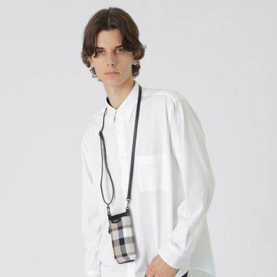 【一部店舗限定】クレストブリッジチェックナイロンツイルスマートフォンショルダーケース（５１２３０４６５＿＿）