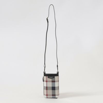 【一部店舗限定】クレストブリッジチェックナイロンツイルスマートフォンショルダーケース（５１２３０４６５＿＿）