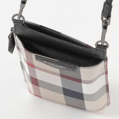 【一部店舗限定】クレストブリッジチェックナイロンツイルスマートフォンショルダーケース（５１２３０４６５＿＿）