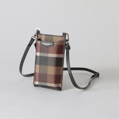 BLACK LABEL CRESTBRIDGE (Men)/ブラックレーベル・クレストブリッジ 【一部店舗限定】PVCクレストブリッジチェックスマホショルダー(51230562__)