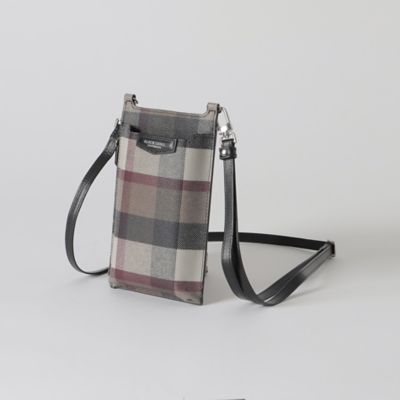 一部店舗限定】PVCクレストブリッジチェックスマホショルダー