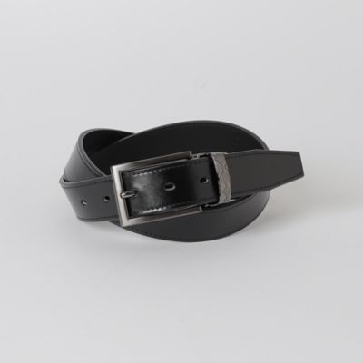 ＜BLACK LABEL CRESTBRIDGE (Men)＞サルカンチェックバックルアンティークレザーベルト（５１３０１４３１＿＿）