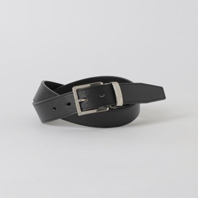 ＜BLACK LABEL CRESTBRIDGE (Men)＞チェックバックルプリズムエンボスレザーベルト（５１３０２５３２＿＿）