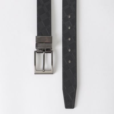 エンボスクレストブリッジチェックリバーシブルベルト（５１３０７６３４＿＿）
