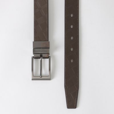 エンボスクレストブリッジチェックリバーシブルベルト（５１３０７６３４＿＿）
