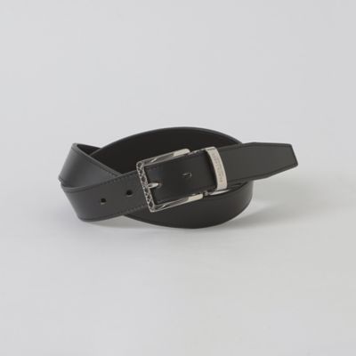 一部店舗限定】チェックバックルキップレザーベルト