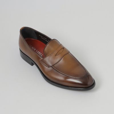 BLACK LABEL CRESTBRIDGE コインローファー 美品 レザー 一部店舗限定】アンティークレザーコインローファー