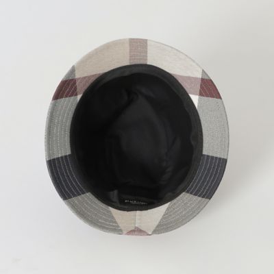 極美品 ブラックレーベルクレストブリッジ クレストブリッジチェックカラミハット 一部店舗限定】クレストブリッジチェックカラミハット