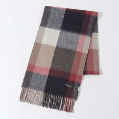リバーシブルクレストブリッジチェック　マフラー（５１７１２２７２＿＿）