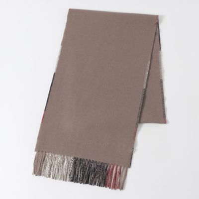 リバーシブルクレストブリッジチェック マフラー