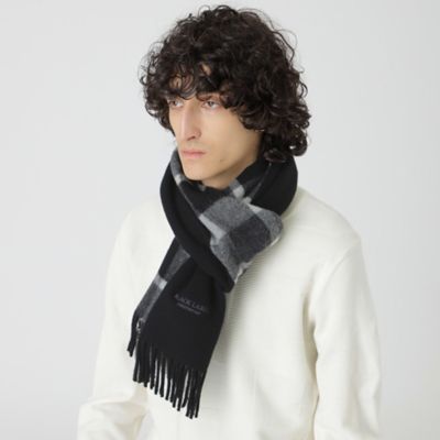 クレストブリッジチェックカシミヤマフラー（51713473＿＿