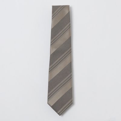 BLACK LABEL CRESTBRIDGE (Men)/ブラックレーベル・クレストブリッジ サテンコンビトーナルレジメンタルタイ(51825444__)
