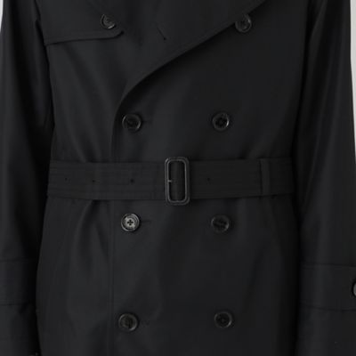 マイクロピーチギャバジンダブルトレンチコート（51A01611＿＿