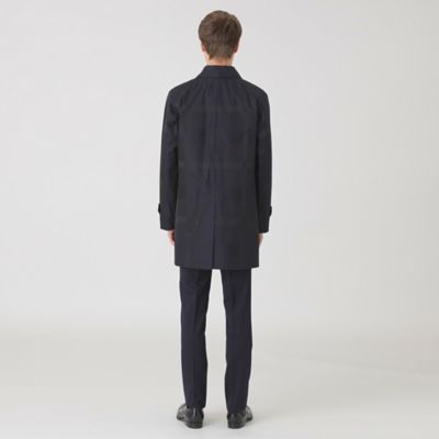 ブラックレーベルクレストブリッジ　ステンカラーコート　ライナー付き　チェック BLUE LABEL / BLACK LABEL CRESTBRIDGE｜テクニカルウール