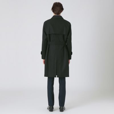 美品ブラックレーベルクレストブリッジ　ダブル　トレンチ　裏地チェック　撥水機能付 一部店舗限定】by CRAFTSMAN コットンベンタイル