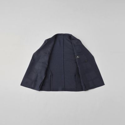 シャドークレストブリッジチェックカラミダブルブレステッドジャケット（５１Ｅ２０３２３＿＿）