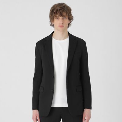 50【通常：Theory】高機能ジャージー ジャケット「M：ブラック」 BLACK lab.】ハニカムボンディングジャージージャケット
