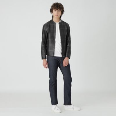 クレクトブリッジチェックプリントレザーライダース（５１Ｆ０２４０１＿＿） | BLACK LABEL CRESTBRIDGE (Men)/ ブラックレーベル・クレストブリッジ | 三越伊勢丹オンラインストア・通販【公式】