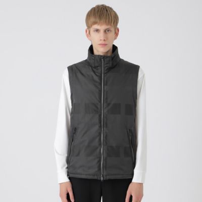 【希少✨】ナイロンジャケット　46 4L シャドーチェック　ブルゾン　ネイビー シャドーチェック4WAYパデッドパーカー（51F04614＿＿