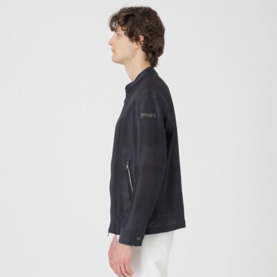 シャドークレストブリッジチェックカラミライダースブルゾン（５１Ｆ０８５１８＿＿）
