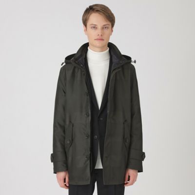 BLACK LABEL CRESTBRIDGE (Men)/ブラックレーベル・クレストブリッジ シャドーチェック10monthショートパーカー(51F11621__) ミドリ78G コート・ジャケット【三越伊勢丹/公式】