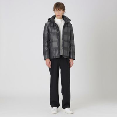 BLACK LABEL CRESTBRIDGE / ダウンジャケット/M/ポリエステル/NVY/チェック/51F13-413-28 シャドーチェックカルゼダウン（51F13623＿＿） | BLACK LABEL