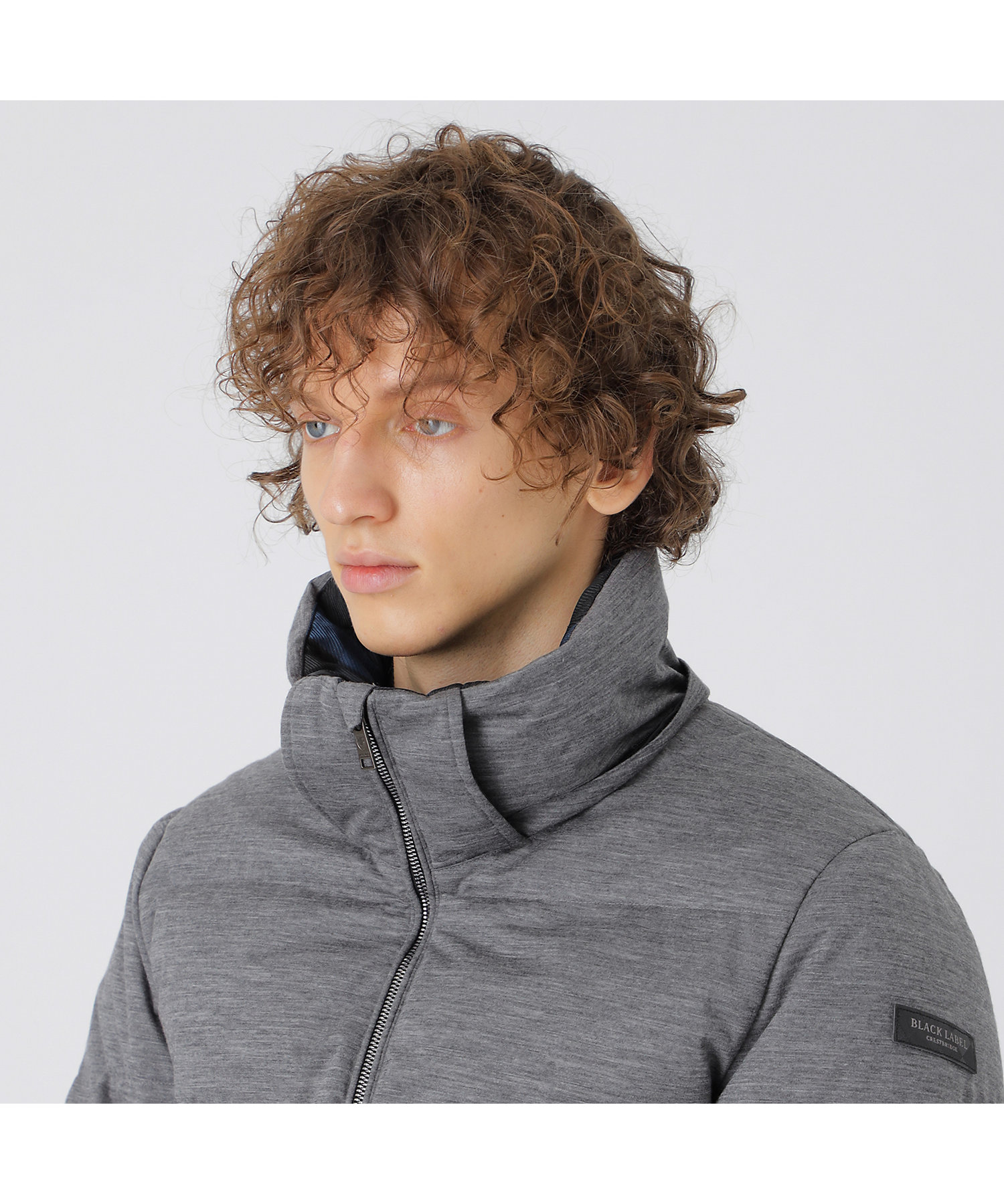 ウールジャージークレストブリッジチェックコンビダウン ウールジャージークレストブリッジチェックコンビダウン