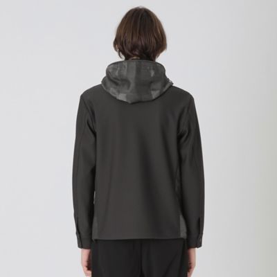 【ＢＬＡＣＫ　ｌａｂ．】シャドーチェックハイブリッドパーカー（５１Ｆ４１４４１＿＿）