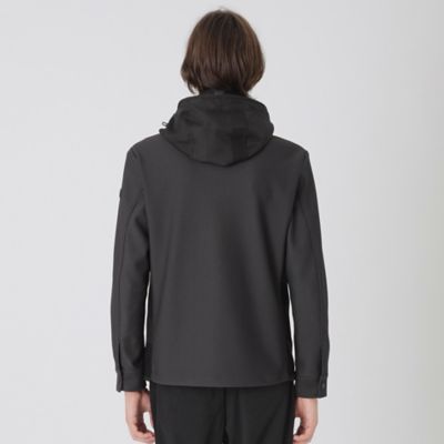 【ＢＬＡＣＫ　ｌａｂ．】シャドーチェックハイブリッドパーカー（５１Ｆ４１４４１＿＿）
