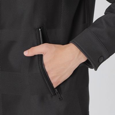 【ＢＬＡＣＫ　ｌａｂ．】シャドーチェックハイブリッドパーカー（５１Ｆ４１４４１＿＿）
