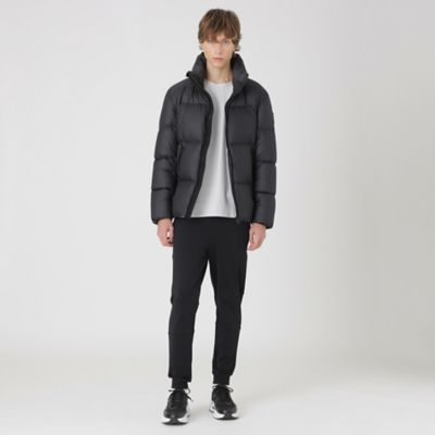 BLACK lab．】ライトウェイトスタンドネックリップダウン