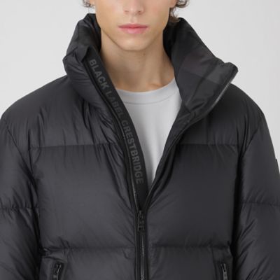 BLACK lab．】ライトウェイトスタンドネックリップダウン