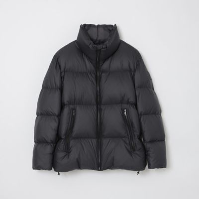 BLACK lab．】ライトウェイトスタンドネックリップダウン