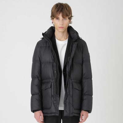 BLACK lab．】ライトウェイトミドルレングスリップダウン