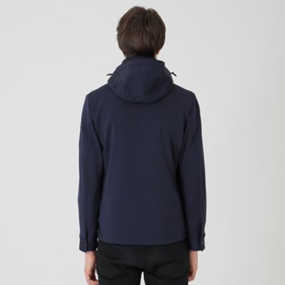 BLUE LABEL CRESTBRIDGE ダンボールパーカー 一部店舗限定】ダンボールニットコンビハイブリッドパーカー