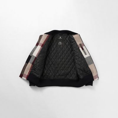 【美品】ブラックレーベルクレストブリッジ ブルゾン ジャケット MA-1 M 一部店舗限定】MORGANTI クレストブリッジチェックMA