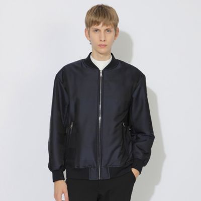 まえしー ブラック WEB限定】シャドーチェックパデッドMA－1（51F92602＿＿