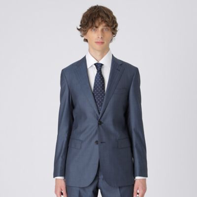 ＜BLACK LABEL CRESTBRIDGE (Men)＞【店舗限定】シャンブレーブルーヘリンボーンスーツ（５１Ｈ０１２３１Ｌ＿）