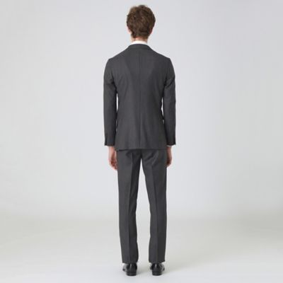ブラックレーベル　スーツ　日本製　グレー　シャドーストライプ　サイズ36R ブラックレーベル スーツ 日本製 グレー シャドーストライプ