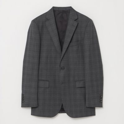 チャコールグレーマルチカラーチェックスーツ（51H01603L＿