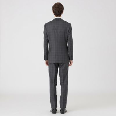 チャコールグレーマルチカラーチェックスーツ（51H01603L＿
