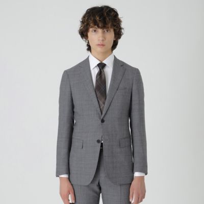 美品　ÉDIFICE ライトグレー スーツ Lサイズ 一部店舗限定】ライトグレーミルドチェックスーツ