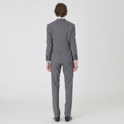 新品 バーバリーブラックレーベル グレー シャークスキン シングルスーツ 38R 一部店舗限定】シャークスキンスーツ（51H60560L＿） | BLACK