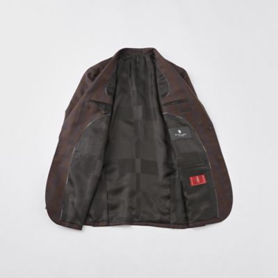 【一部店舗限定】ＭＩＮＯＶＡチョコレートブラウンチェックスーツ（５１Ｈ７０４２２Ｌ＿）